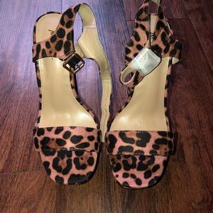 Pink Leopard Print Heels